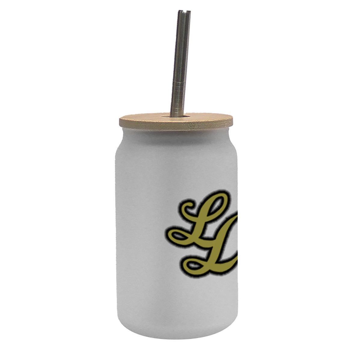 13Oz Frosted Glass Tumbler with Bamboo Lid